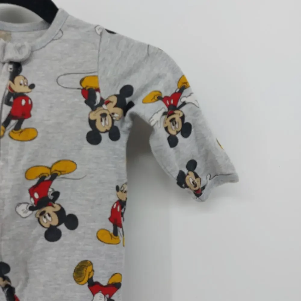 Disney Baby Mickey 3-6M Gray Sleep N' Play One Piece